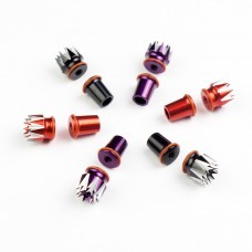 STP 3/4MM Multi-color Thread CNC Gimbal Stick Ends Integrated 3D Non-slip Metal Rocker Head for FrSky X9D Plus FUTABA JR Radiomaster TX16S RC Transmitter