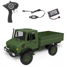 LDR/C LD-P06 1/12 2.4G RWD Remote Control Car Unimog 435 U1300RC w/ LED Light Military Climbing Truck Full Proportional Vehicles Models Toys