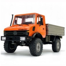 LDRC 1201 1/12 2.4G RWD Remote Control Car Unimog 435 U1300RC with Differential Lock Transmission Gearbox LED Light Military Climbing Truck Full Proportional Vehicles Models Toys