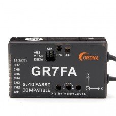 CORONA GR7FA 7CH S.BUS Receiver With Gyro Compatible Futaba FASST Transmitter