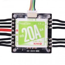 Racerstar RS20Ax4 20A 4 in 1 Blheli_S Opto ESC 2-4S Support Dshot150 Dshot300 for FPV Racer