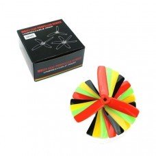 Kingkong 4*4*3 4040 4 Inch 3-Blade Rainbow Colorful Propeller CW CCW for FPV Racer 