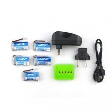 JJRC H31 RC Drone Spare Parts 5Pcs 3.7V 400MAH 30C Battery and Charger Set X5A-A13
