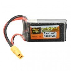 ZOP Power 7.4V 1500mAh 40C 2S Lipo Battery XT60 Plug