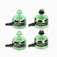 4X Racerstar Racing Edition 2205 BR2205 2300KV 2-4S Brushless Motor Green For 210 X220 FPV Racing
