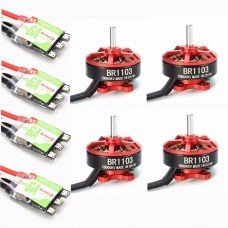 4X Racerstar Racing Edition 1103 BR1103 10000KV 1-2S Motor + 4X RS6A V2 Blheli_S 1-2S ESC D-shot