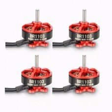 4X Racerstar Racing Edition 1103 BR1103 6500KV 1-2S Brushless Motor Red For 50 80 100 RC Multirotor