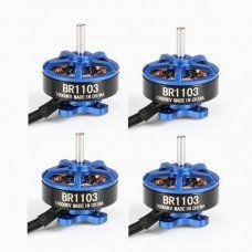 4X Racerstar Racing Edition 1103 BR1103 10000KV 1-2S Brushless Motor Dark Blue For 50 80 100 Frame