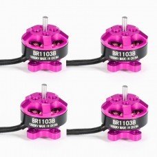 4X Racerstar Racing Edition 1103 BR1103B 10000KV 1-3S Brushless Motor Pink For 50 80 100 Mini Frame