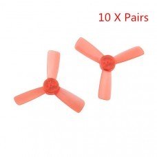10 Pairs Kingkong 1935 48.26mm 1.5mm Mounting Hole 3-Blade Bullnose Propellers for 90GT Drone