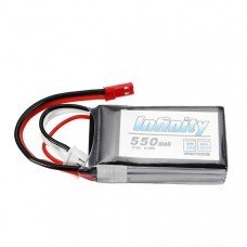 Infinity 550mAh 30C 7.4V/11.1V 2S/3S FPV Racing Lipo Battery 20 Silicone Line JST Plug