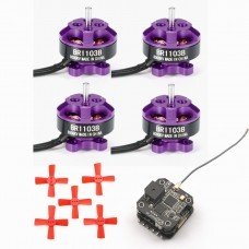 Racerstar 1103 BR1103B 8000KV Motor Purple w/ 1535 Prop Eachine Minicube Compatible DSM RX F3 ESC