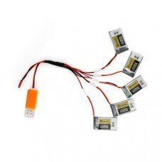 5X 3.7V 600mah 1S 50C Battery With USB Cable For Eachine QX90 QX95 QX80 QX100 EX100 EX105