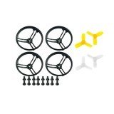 4 PCS Kingkong 2.3 Inch Propeller Protective Guard with 4 Pairs 2345 Propeller 