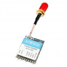 AOMWAY mini200mW 5.8Ghz 200mW 32CH Wireless AV Transmitter Module with Extension Antenna Cord