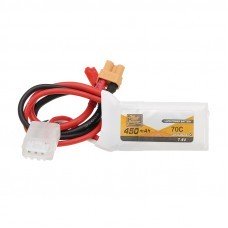 ZOP Power 7.4V 450mah 2S 70C Lipo Battery JST XT30 Plug