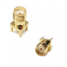 4PCS SMA Female Adapter Edge Mount Solder RF Connector