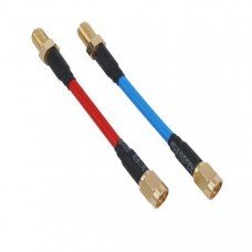 2PCS Aomway CBA004 80mm FPV Antenna Extension Cord Wire Prolonging Adaptor SMA Male Blue