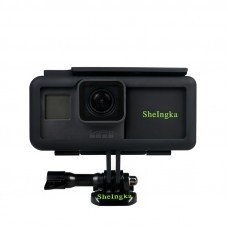 SheIngKa 2300mAh 5V/2A Side Power Battery Protective Case for Gopro Hero 5/6 Sports Action Camera