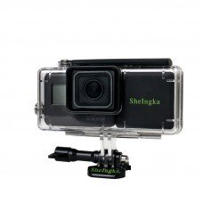 SheIngKa 2300mAh 5V/2A Side Power Battery Waterproof Case for Gopro Hero 5/6 Sports Action Camera