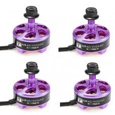 4 PCS T-Motor Air 40 2205 2450KV 3-4S Brushless Motor Purple for FPV Racing Drone