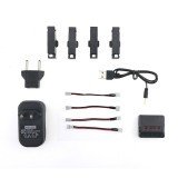 JJRC H37 Mini RC Drone Drone Spare Parts 4Pcs 3.7V 400mah 25C Battery And Charger Set X4A-A17