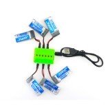 6X JJRC H43WH 3.7V 500MAH 20C Battery Charger Set RC Drone Spare Parts