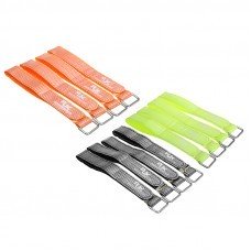 4Pcs RJX 20mm High Strength Alloy Buckle Straps for FPV Racing Drones Electronics 200-400mm