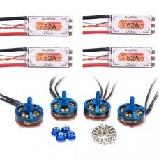 4X Racerstar Tattoo+ 52A BLheli_32 FPV Racing ESC Dshot1200 + 4X Garila X2507 1500KV Brushless Motor