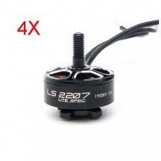 4X EMAX LS2207 Lite Spec 2207 1900KV 4-6S CW Thread Brushless Motor for FPV Racing Drone