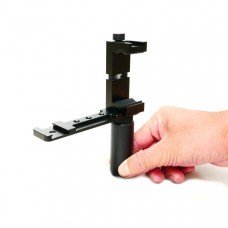 CNC Metal Fixed Clamp Mount With Handhold 53mm-80mm 1/4 Screw For 5.5 Inch Smartphone iPhone