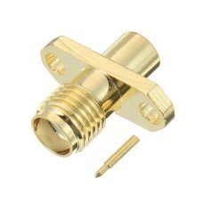 MA-KFD 5mm Flange Terminal Connector RP-SMA Female 2 Hole Square Plate Panel Straight For Coaxial Ca