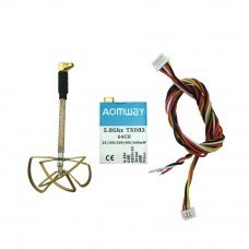 Aomway TX003 5.8G 64CH 0mw/25mw/100mw/200mw/400/600mw Smart Audio Pitmode FPV Transmitter VTX 