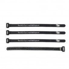4 Pack RJX 100x10mm Non-Slip Silicone Battery Straps - Black