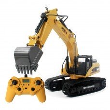 HUINA 580 Excavator Remote Control Car Toys Styling 23 Channel Road Construction All Metal Truck Autos 