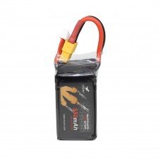 HGLRC 6S 22.2V 550mAh 80C LiPo Battery XT60 with 2x Battery Strap 75*32*50mm 115.1g for RC Drone FPV Racing