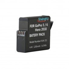 ShelngKa FLW-211 4.4V 1200mAh 5.67Wh LiPo Battery For GoPro Hero 5 / 6 / Hero 2018 FPV Action Camera