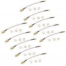 10 pcs RJXHOBBY MMCX to SMA Female 60mm Low Loss FPV Antenna Extension Cable Adapter For FPV RC Drone