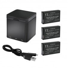 YX 3-in-1 Intelligent Battery Smart Quick Outdoor Charger USB Charging Box Hub for Parrot Mini Drones