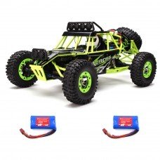 WLtoys 12427 2.4G 1/12 4WD Crawler Remote Control Car With LED Light Two Battery