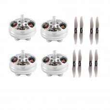4 PCS AMAX Performante 1303 3-4S 5000KV Brushless Motor & 4 Pairs Gemfan Hurricane 3018 3x1.8 3 Inch 2-Blade Propeller 2mm Hole T Mount for RC FPV Racing Drone