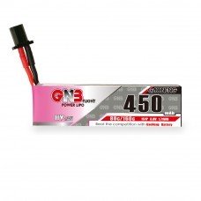 GAONENG GNB 3.8V 450mAh 80C 1S 4.35V HV LiPo Battery GNB27 Plug for TINY7 Drone