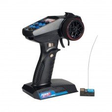 FLYUEACE T-6819A 2.4GHz 4CH Transmitter with RX-G4 Light Control Mini Receiver for RC Car Boat Tank Models