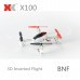 XK X100 With 3D 6G Mode Inverted Flight 2.4G 4CH 6 Axis LED RC Drone BNF And RTF