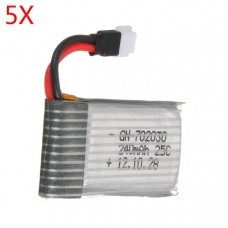 5 x UDI U816 U816A Hubsan X4 RC Drone 3.7V 240mAh Li-Po Battery