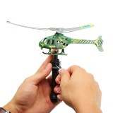 Rip cord Launch Pull launcher Action Helicopter Toy