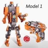 Deformation Shooting Toy Assembly Transformers Robot Pistol