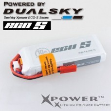 Dualsky XP08002ECO 800mAh 7.4V 2S 25C JST Lipo Battery