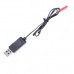 3.7V Lipo Battery USB charger with 2 to 5 Balance Charging Cable