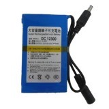 DC 12300 3000mAh Capacity Rechargeable Lithium Battery for CCTV Camera